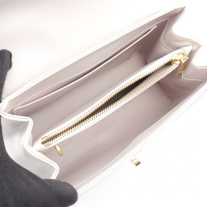 CELINE 16 Seize 小號單肩手提包 188003 粉紅色皮革 二手 女士 GHW-2