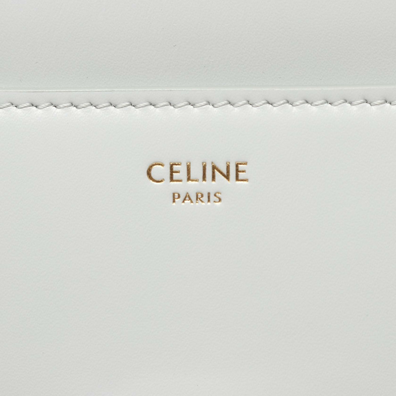 CELINE 16 Says 小號肩斜背包 皮革 藍色 二手 女士 GHW-3