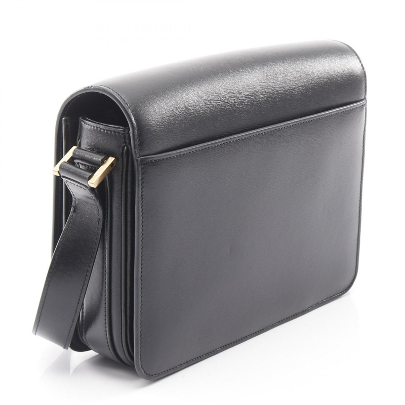 SAINT LAURENT PARIS LE61 手提斜背包/單肩包,黑色真皮,二手女款-1