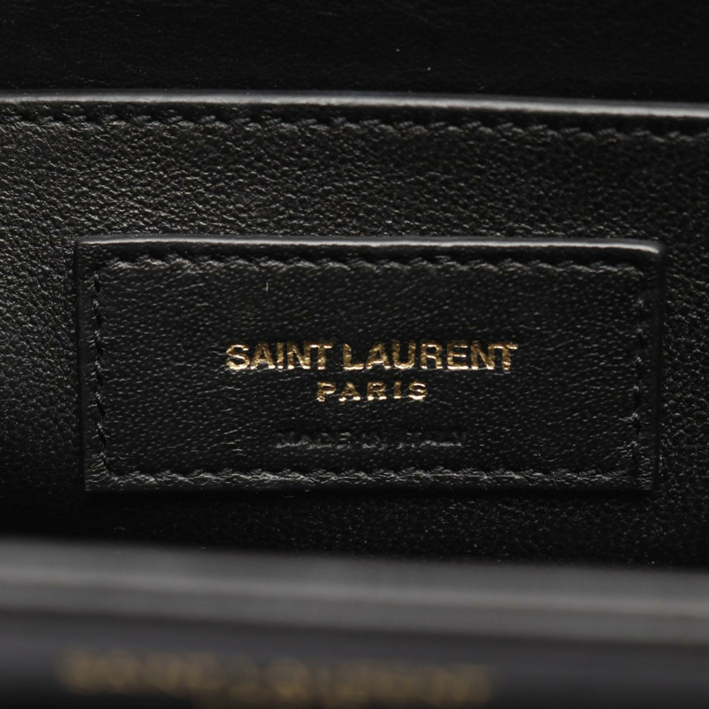 SAINT LAURENT PARIS LE61 手提斜背包/單肩包,黑色真皮,二手女款-3