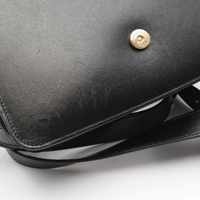 SAINT LAURENT PARIS LE61 手提斜背包/單肩包,黑色真皮,二手女款-5