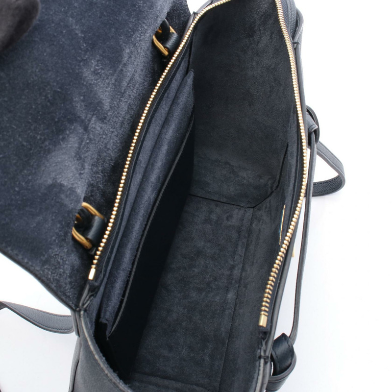 CELINE BELT 腰包斜背包 MICRO 超迷你手提包 F-LM-1199 皮革 海軍藍 二手-2