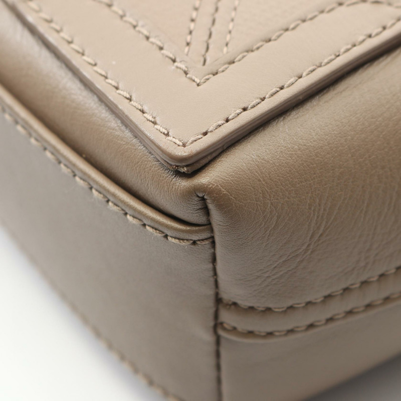 BALENCIAGA 海軍藍河馬紋 XS 兩用斜背包單肩手提包 棕色皮革 二手-4