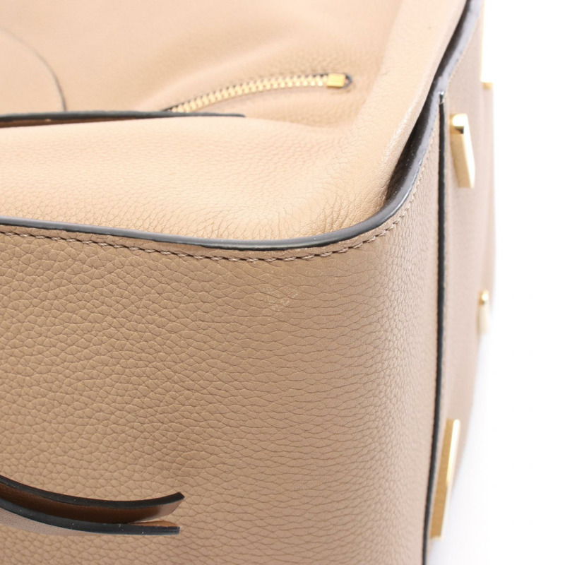 LOEWE Hammock 中型兩用單肩手提包 261806 皮革 米棕色 二手 女款-8