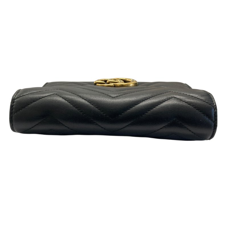 GUCCI 古馳 474575 GG Marmont Matelassé 肩背包 羊皮 黑色 金釦-5