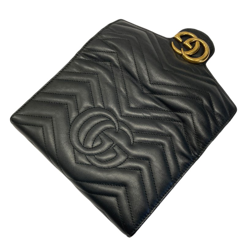 GUCCI 古馳 474575 GG Marmont Matelassé 肩背包 羊皮 黑色 金釦-9