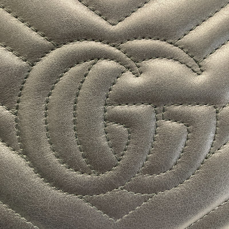 GUCCI 古馳 474575 GG Marmont Matelassé 肩背包 羊皮 黑色 金釦-21