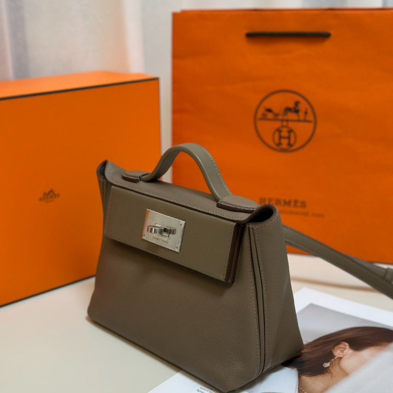 HERMES Mini 24/24 - 灰銀 B-5