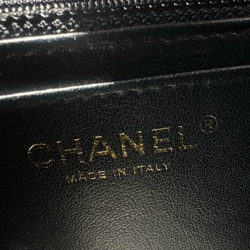 CHANEL香奈儿 Classic Flap CF 25S 淡金扣方胖子 皮穿链 菱格 羊皮 斜挎包单肩包-6