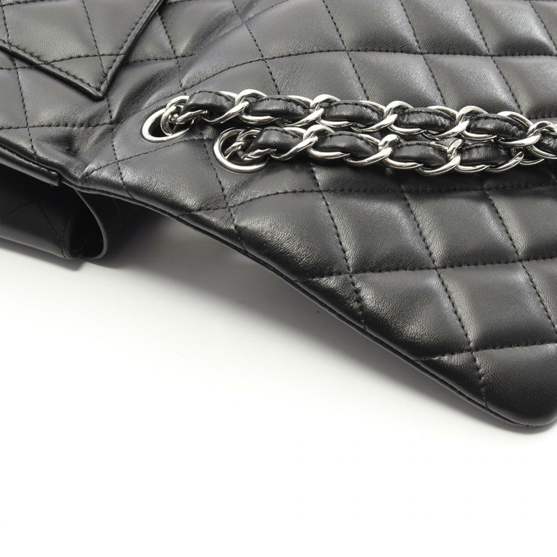香奈兒 Jumbo Matelasse 30 經典肩背包 A58600 羊皮 黑色 二手 CC-7
