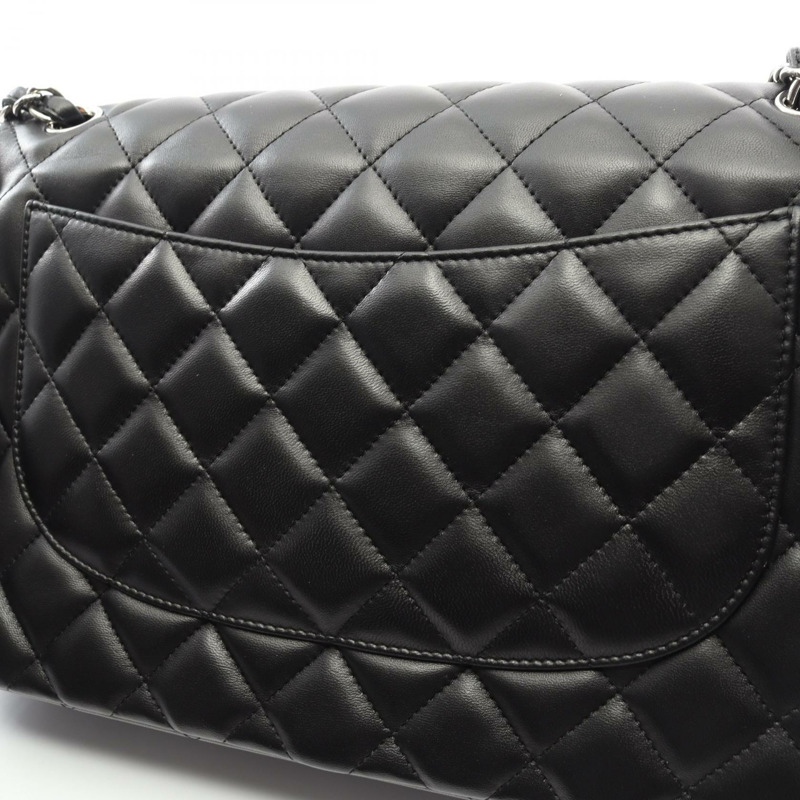 香奈兒 Jumbo Matelasse 30 經典肩背包 A58600 羊皮 黑色 二手 CC-8