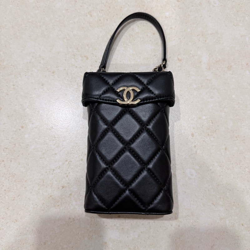 Chanel 香奈兒-經典口蓋鏈帶手機包 (Classic Flap Phone Holder)-8