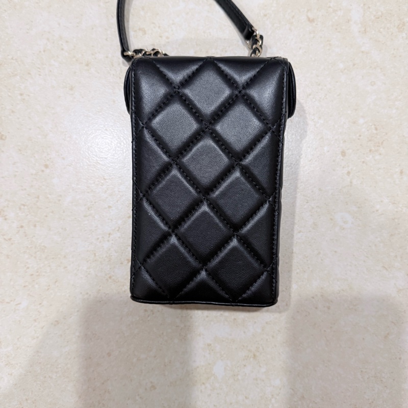 Chanel 香奈兒-經典口蓋鏈帶手機包 (Classic Flap Phone Holder)-9
