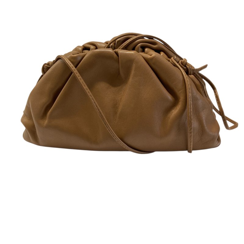 BOTTEGA VENETA 寶緹嘉 THE POUCH 肩背包 小牛皮 焦糖色 金釦-1
