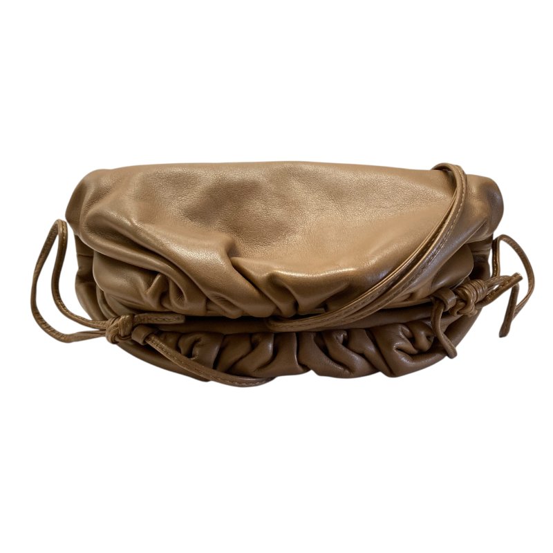 BOTTEGA VENETA 寶緹嘉 THE POUCH 肩背包 小牛皮 焦糖色 金釦-5