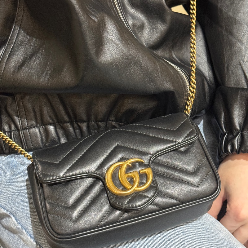 GUCCI Marmont Supermini 16cm 黑色-1