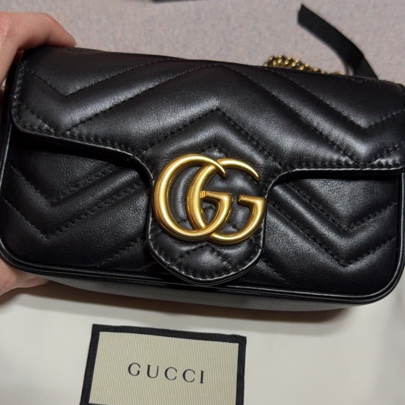 GUCCI Marmont Supermini 16cm 黑色-8
