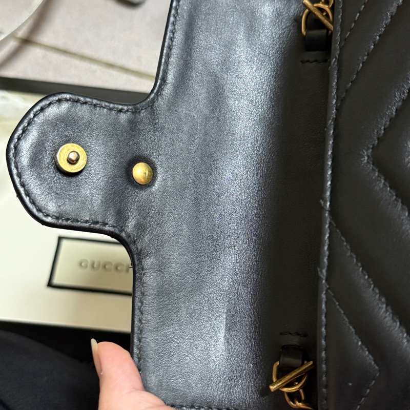 GUCCI Marmont Supermini 16cm 黑色-12