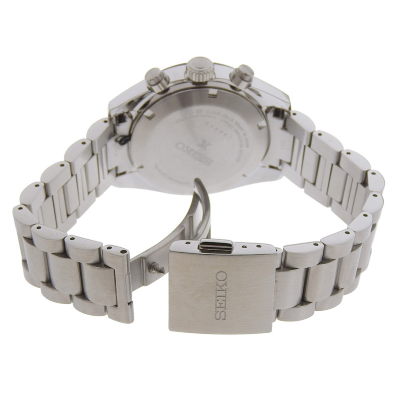 精工 Prospec Speed Timer 男士腕錶 V192-0AF0 不鏽鋼日本製造太陽能計時表,白色錶盤-4