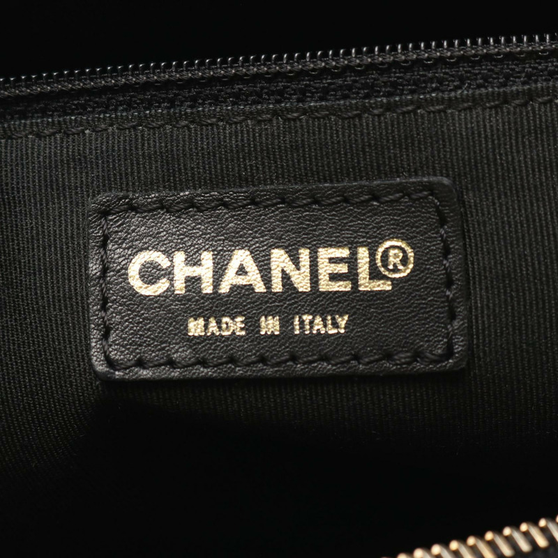 香奈兒 (CHANEL) Matelasse 手提鏈條單肩背包,黑色,小牛皮材質,二手,金色五金-3