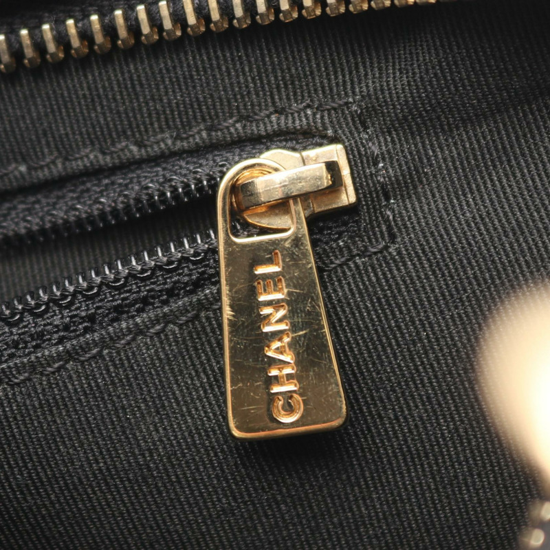 香奈兒 (CHANEL) Matelasse 手提鏈條單肩背包,黑色,小牛皮材質,二手,金色五金-7