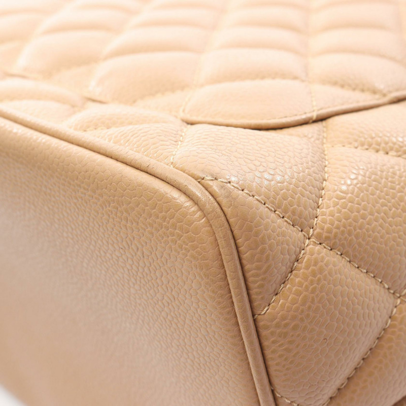 香奈兒 (CHANEL) Medallion 手提包 A01804 小牛皮 米色 二手 女士 金色五金 CC Coco-8