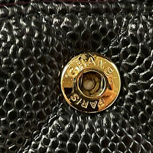 *奢華大道國際精品*【CH0708】CHANEL黑色荔枝紋牛皮COCO 11.12 金釦25CM鏈帶兩用包 A01112-3