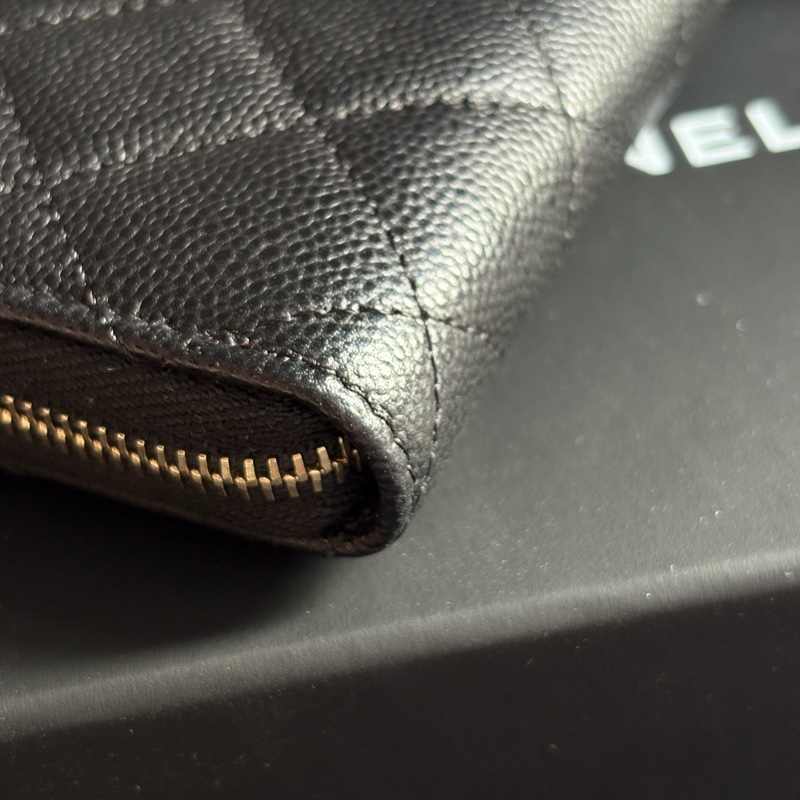 香奈兒 Chanel 加大 拉鍊 零錢包|荔枝牛皮❤️ 超好用零錢包-7