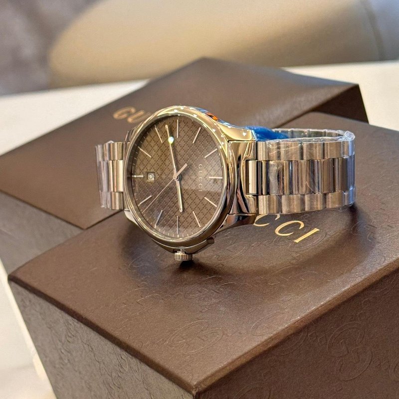 *SHIHNA名牌精品* Gucci G-Timeless 棕色錶盤男士腕錶-3