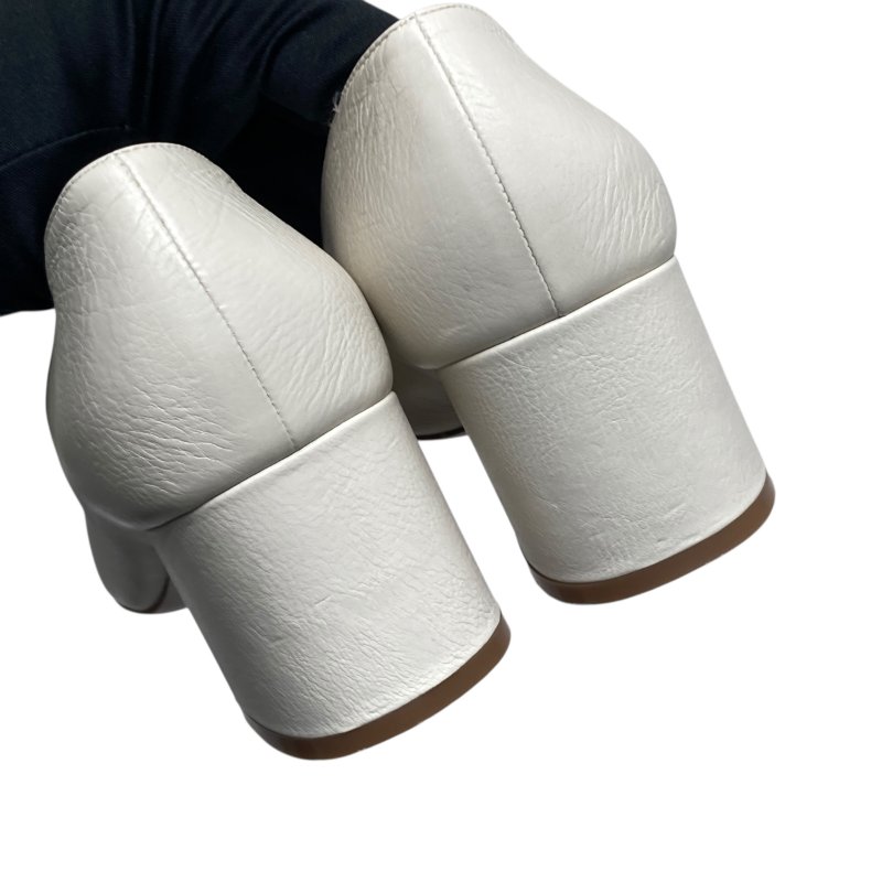 SALVATORE FERRAGAMO 菲拉格慕 6號半 跟鞋 牛皮 紅白 撞色-6