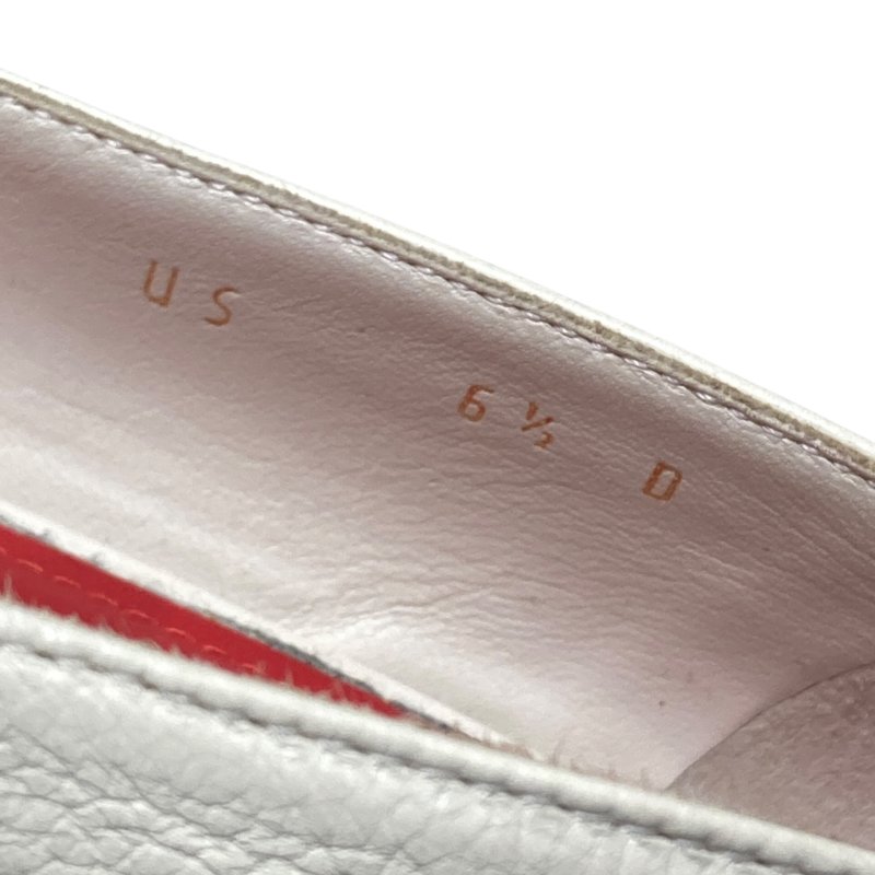 SALVATORE FERRAGAMO 菲拉格慕 6號半 跟鞋 牛皮 紅白 撞色-11