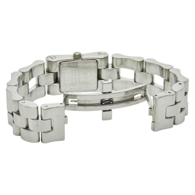 Gucci 2305L 石英腕錶,銀色錶盤,不鏽鋼錶殼,女款-2