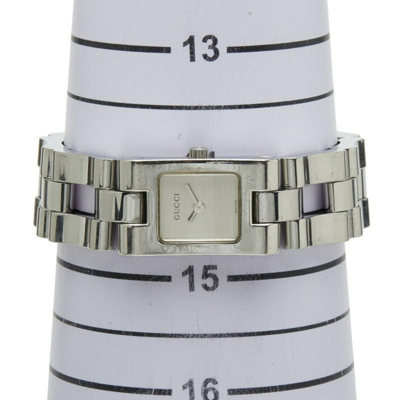 Gucci 2305L 石英腕錶,銀色錶盤,不鏽鋼錶殼,女款-7