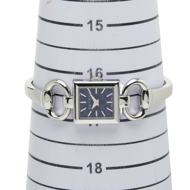 Gucci Tornavoni 120 石英腕錶,黑色錶盤,不鏽鋼錶殼,女款-7