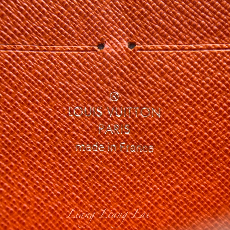 LOUIS VUITTON LV Epi 豔麗橘拉鍊長夾-2