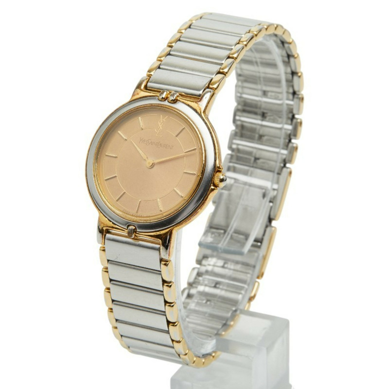 聖羅蘭女士腕錶 2200-428681KA 石英錶 金色錶盤 不鏽鋼錶殼-1