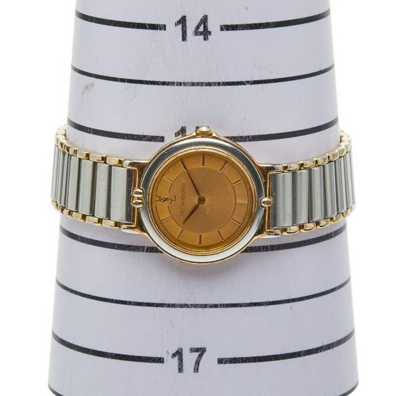 聖羅蘭女士腕錶 2200-428681KA 石英錶 金色錶盤 不鏽鋼錶殼-6