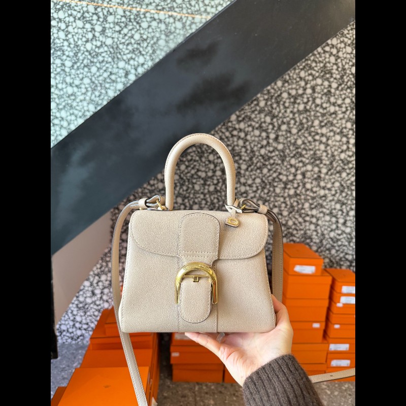 Delvaux mini brilliant
德爾沃 奶茶金扣mini-0