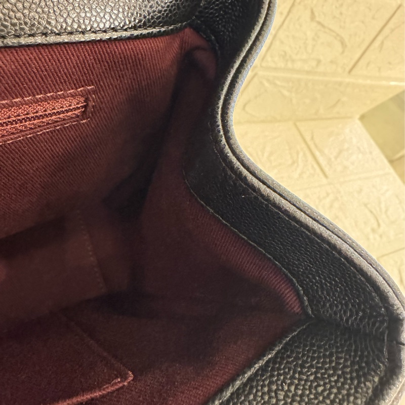 chanel黑荔枝金雙C大郵差包-22