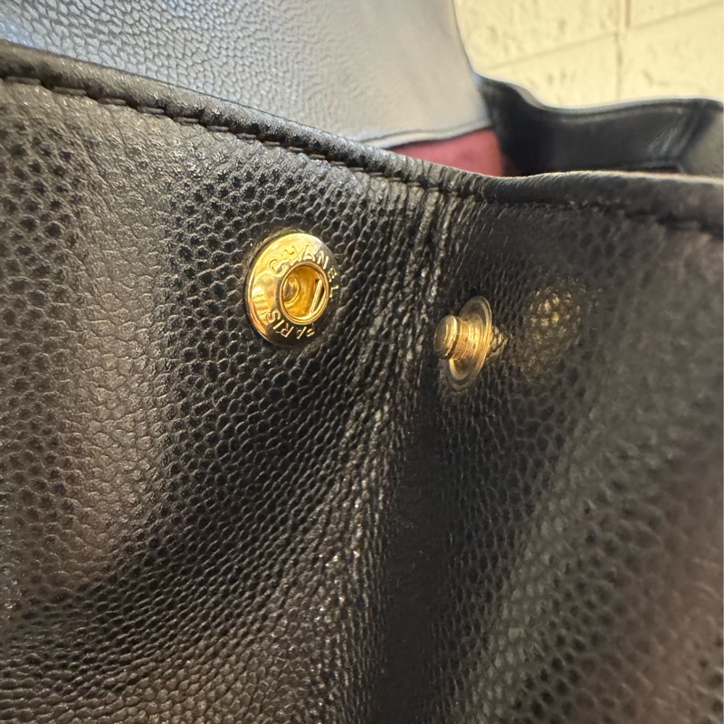 chanel黑荔枝金雙C大郵差包-26