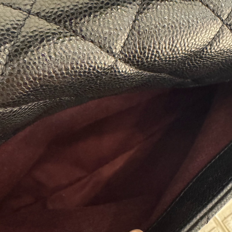 chanel黑荔枝金雙C大郵差包-32