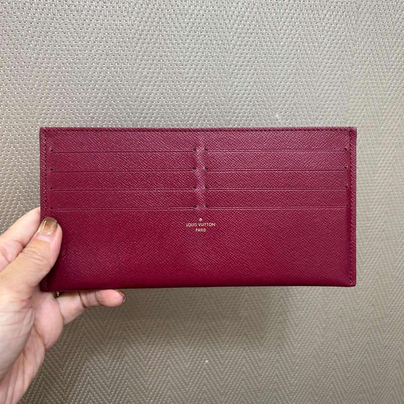 LV 原花金釦三合一信封下蓋鏈包-8