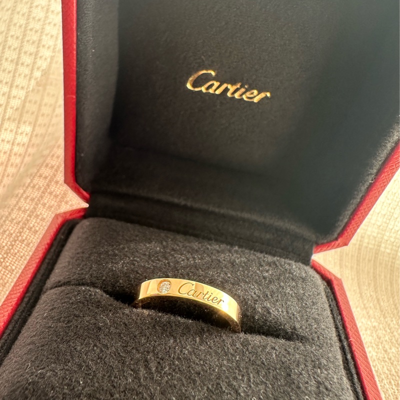 Cartier wedding band,0.03克鑽/18K金附保證書-10
