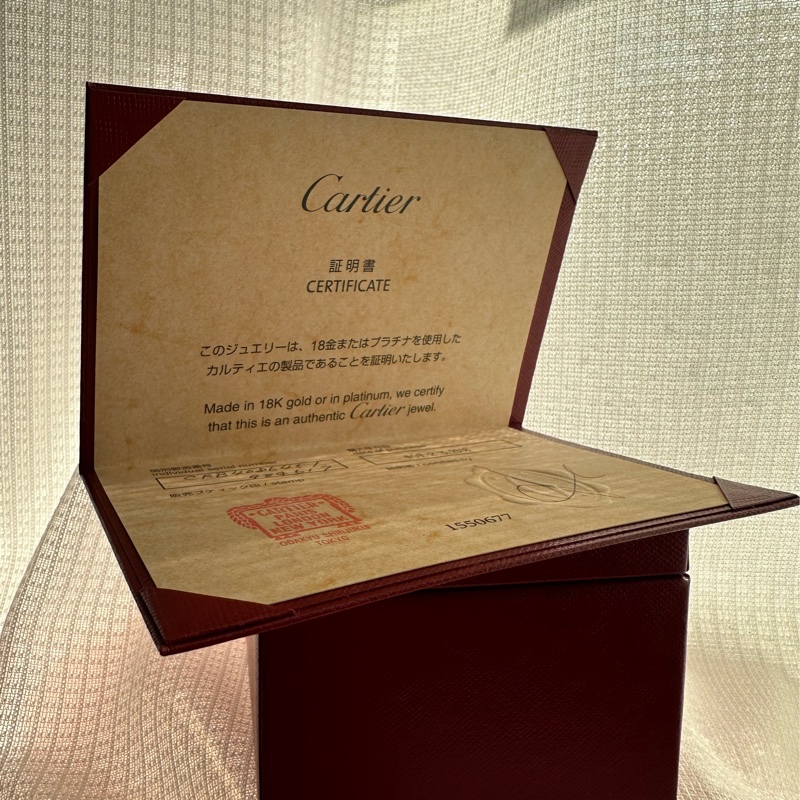 Cartier wedding band,0.03克鑽/18K金附保證書-12