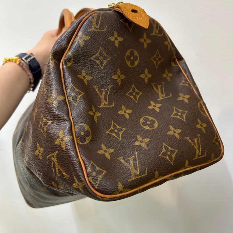 LV 原花speedy 30手提波士頓包-1