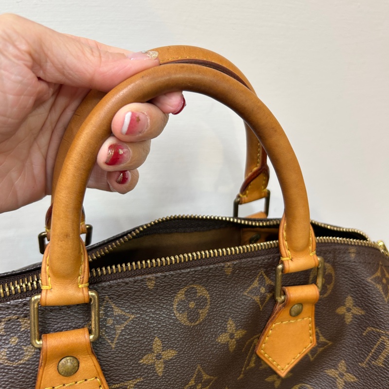 LV 原花speedy 30手提波士頓包-7