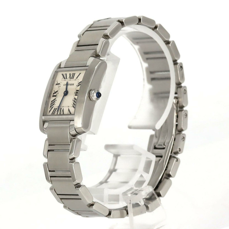 卡地亞 Tank Française SM W51008Q3 不鏽鋼石英錶-1