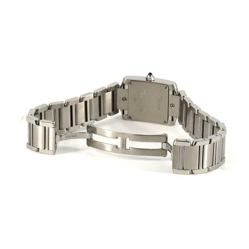 卡地亞 Tank Française SM W51008Q3 不鏽鋼石英錶-6