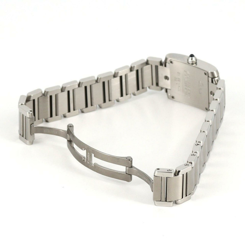 卡地亞 Tank Française SM W51008Q3 不鏽鋼石英錶-6