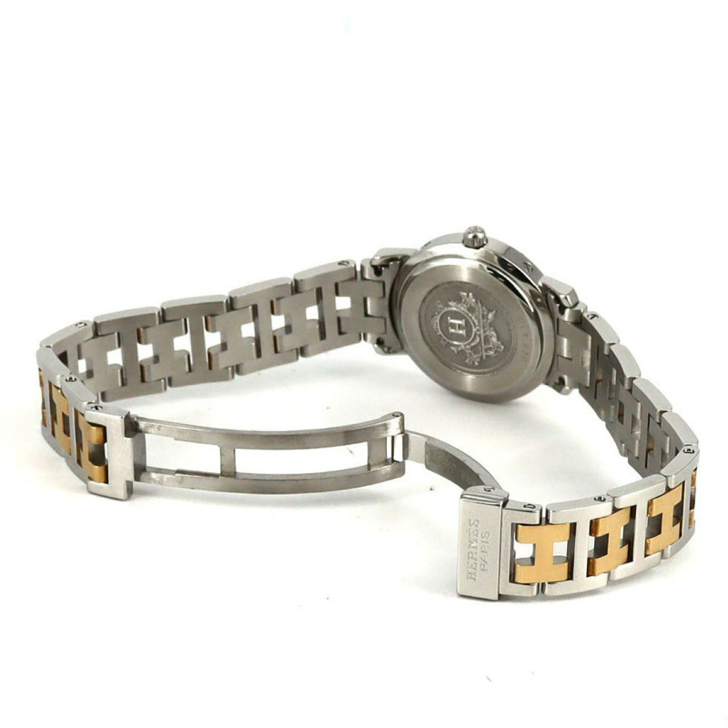 愛馬仕 Clipper 雙色 CL4.220 SSxGP 石英錶-6